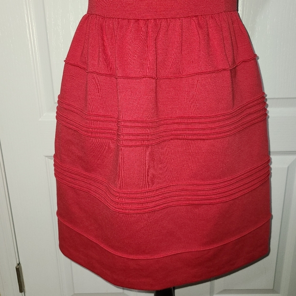 Elle Fitted A-Line Dress w Ribbed Detail - Picture 10 of 14
